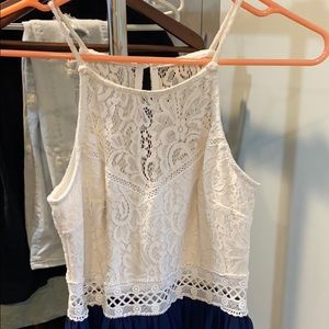 White and Navy dress